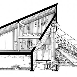 section of barn, rockstorage & greenhouse